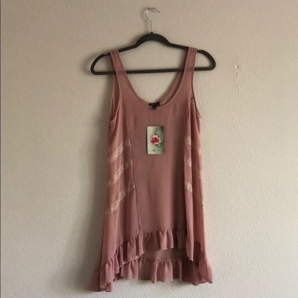 Beautiful mauve pink slip dress
